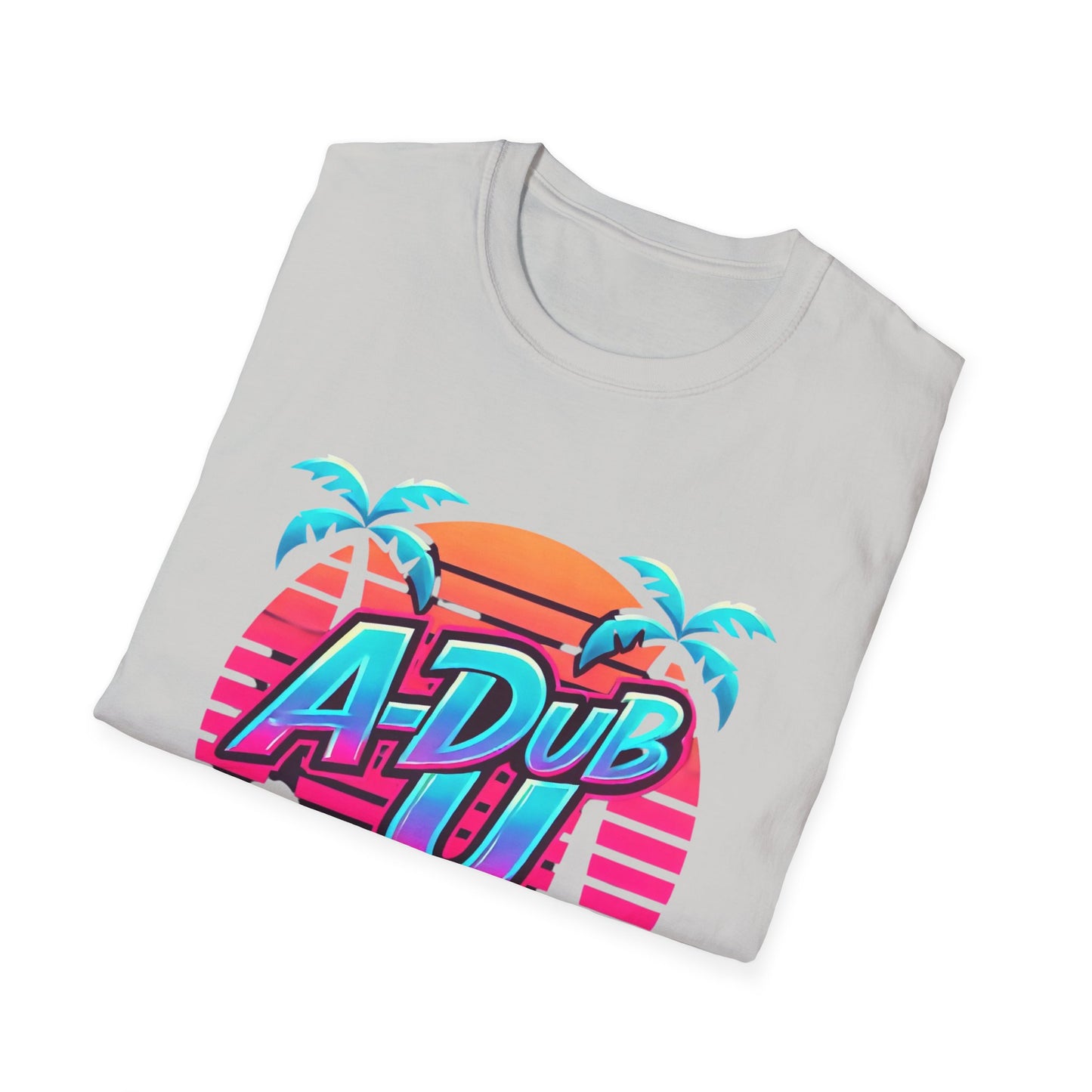 Retro A-Dub U Unisex Softstyle T-Shirt - Colorful Summer Vibes