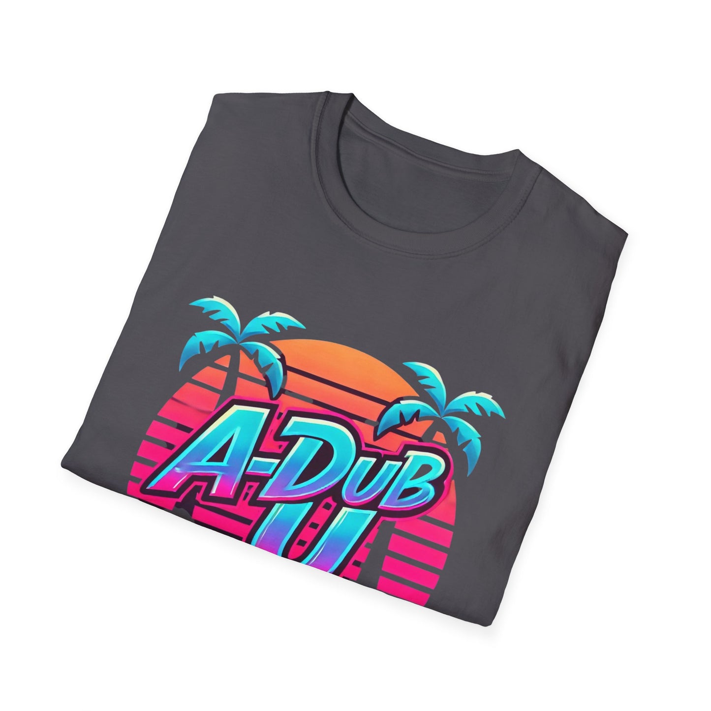 Retro A-Dub U Unisex Softstyle T-Shirt - Colorful Summer Vibes