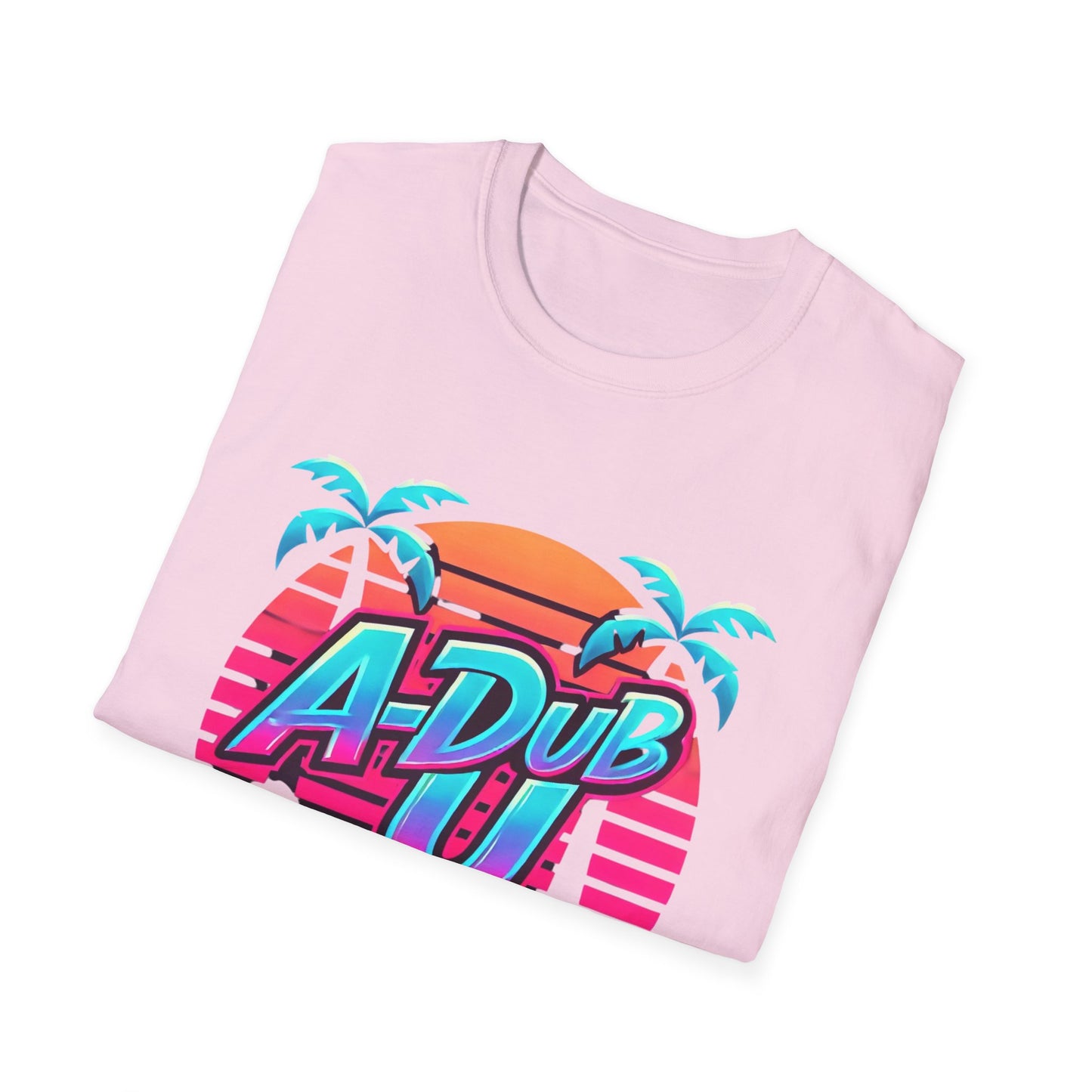 Retro A-Dub U Unisex Softstyle T-Shirt - Colorful Summer Vibes