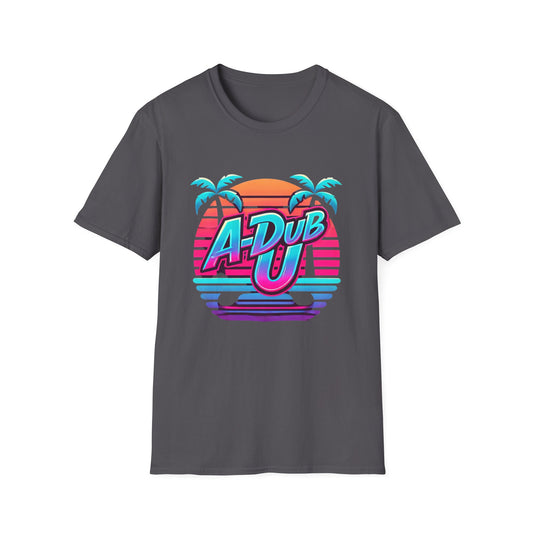 Retro A-Dub U Unisex Softstyle T-Shirt - Colorful Summer Vibes