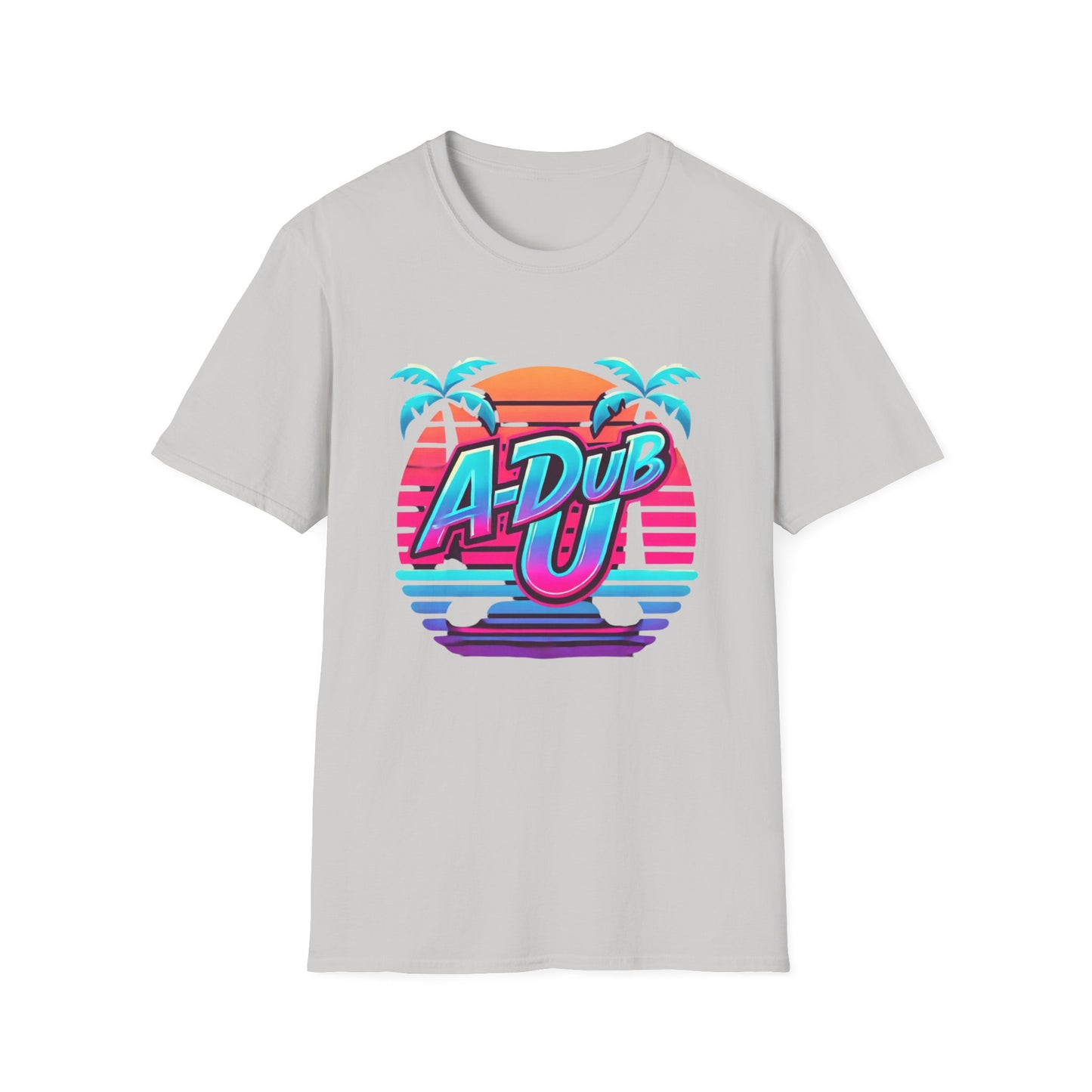 Retro A-Dub U Unisex Softstyle T-Shirt - Colorful Summer Vibes