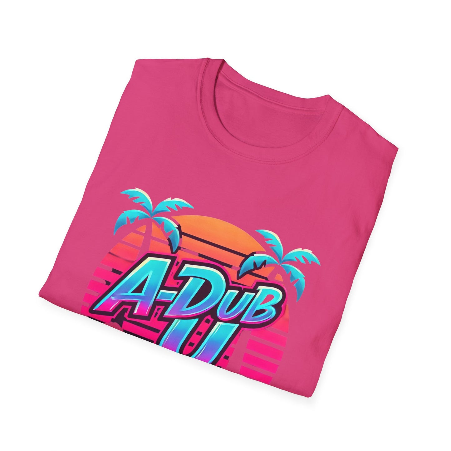 Retro A-Dub U Unisex Softstyle T-Shirt - Colorful Summer Vibes